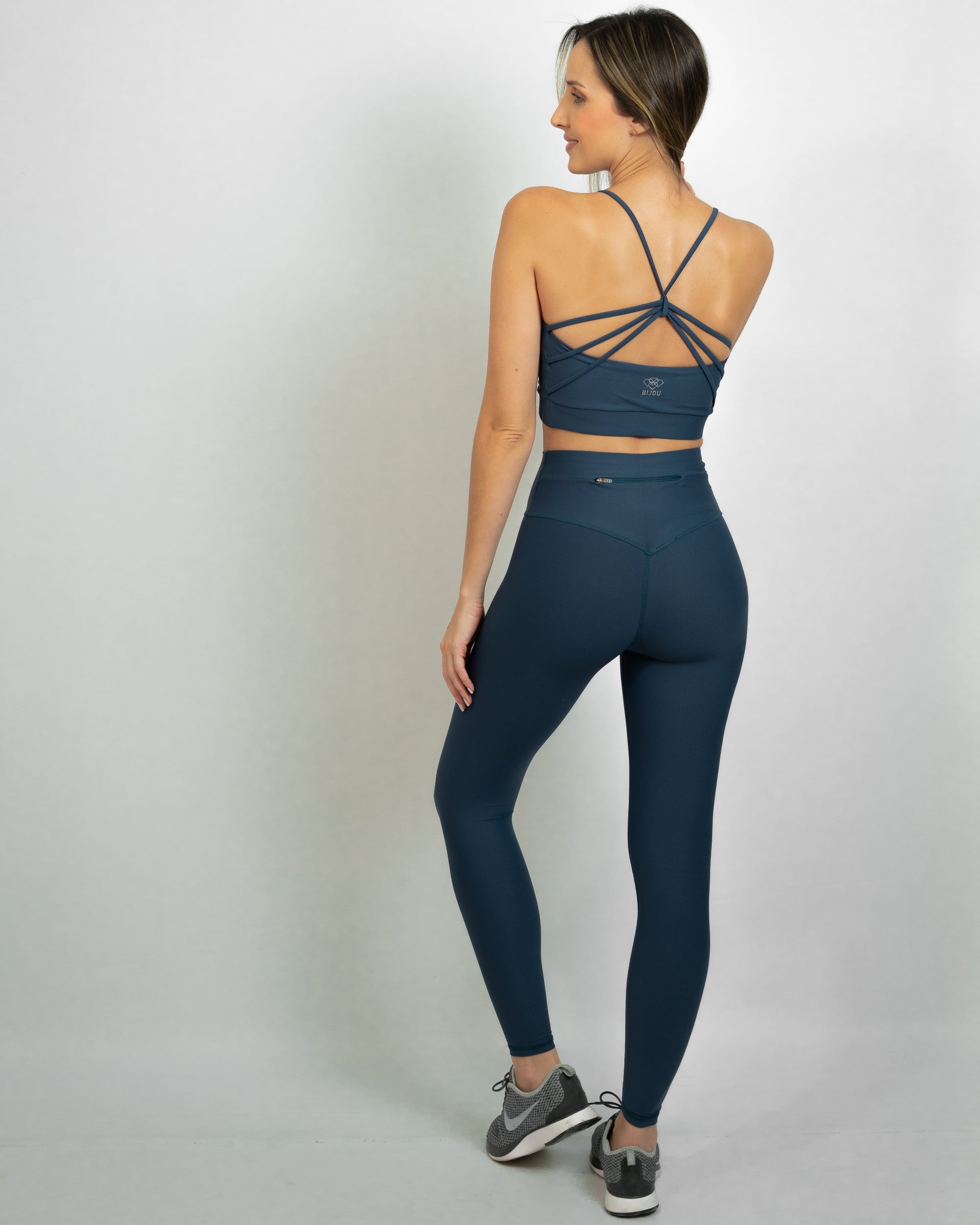 Leggings María azul petróleo