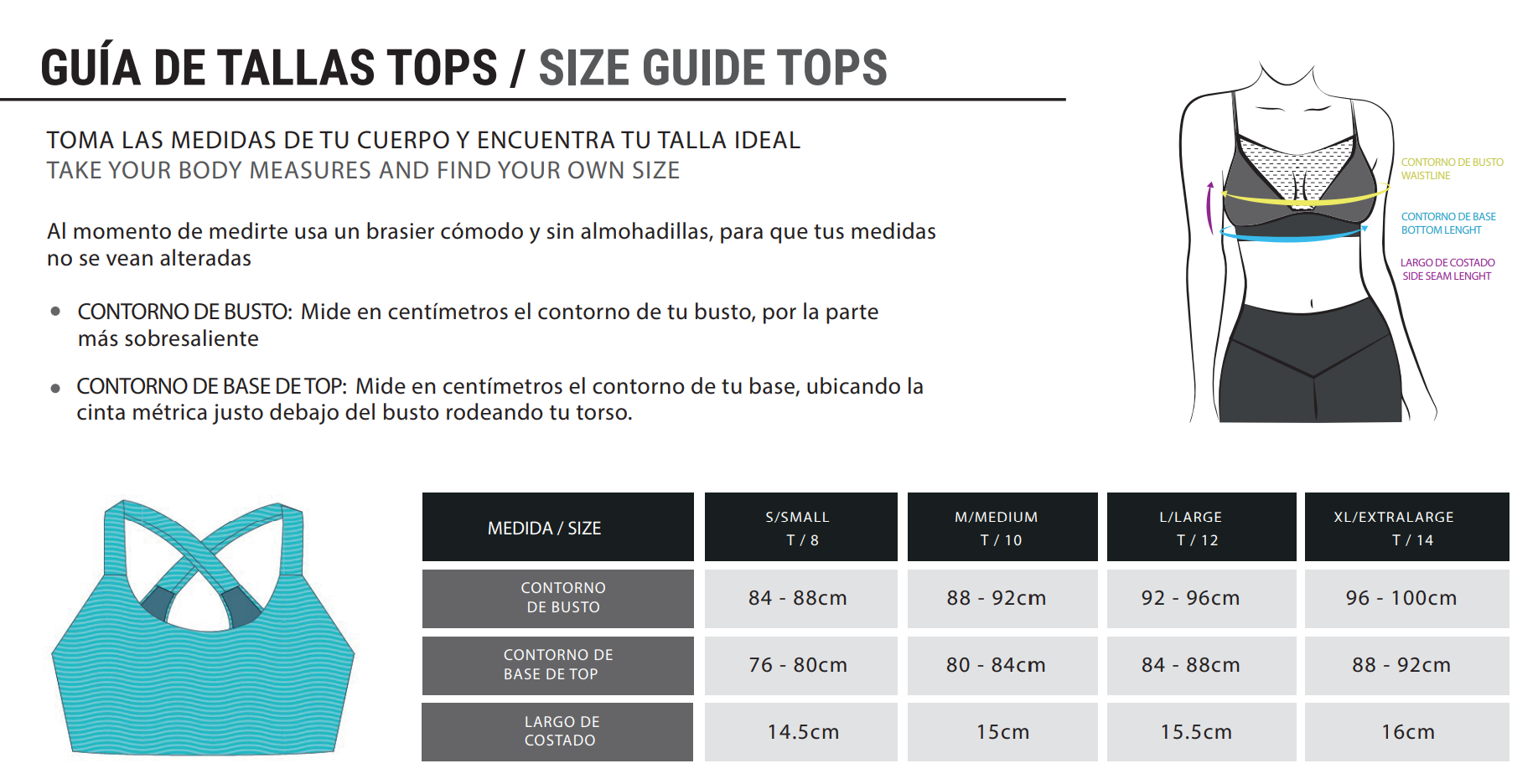 Top deportivo Black