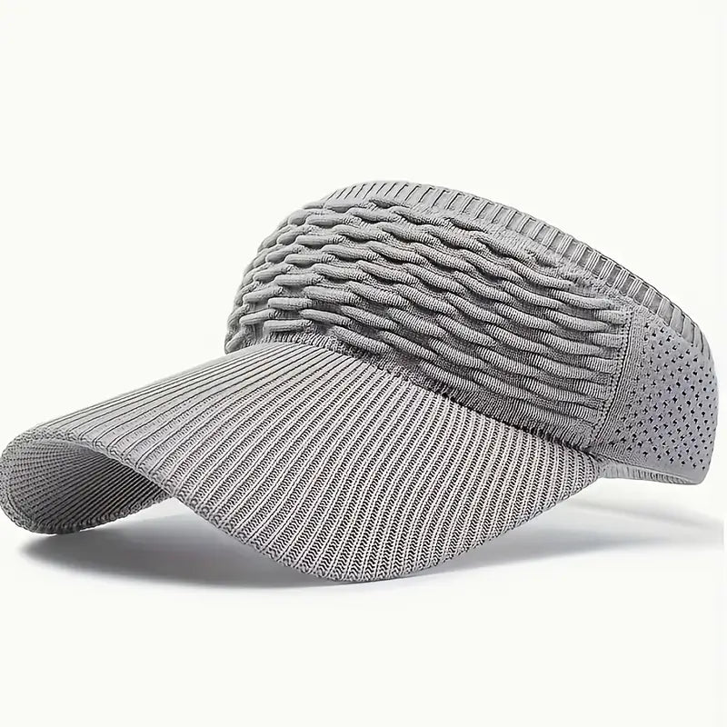 Visera deportiva gris