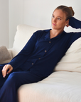 Pijama largo María azul