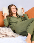 Pijama largo María verde