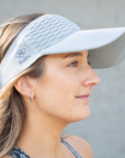 Visera deportiva gris