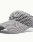 Visera deportiva gris